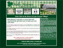 Tablet Screenshot of mollymalonesirishgifts.com